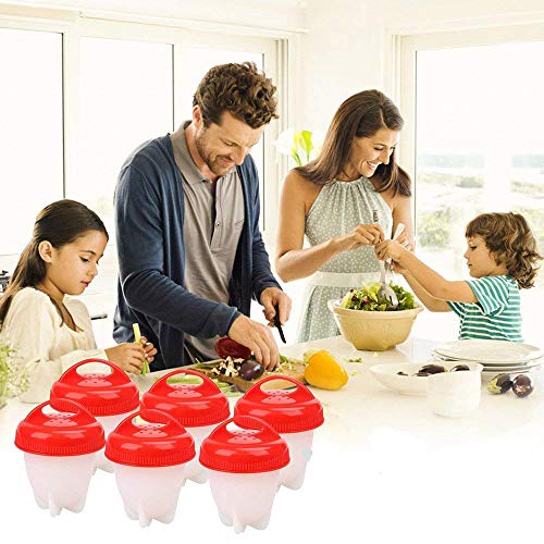 Cocedor Huevos, Cuecehuevos, Recipiente para Cocer Huevos, Ahorrar Tiempo, 7 PCS Cocedor Huevos Salud Y Seguro Huevos Escalfados Cocedor