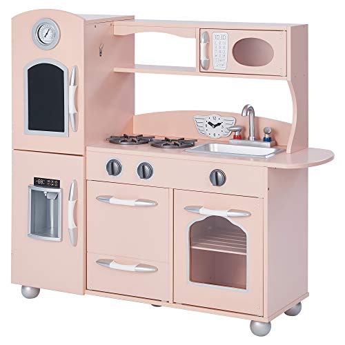 Cocina de juguete grande de madera rosa de Teamson Kids TD-11414P , color/modelo surtido