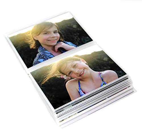 CocoPolka - Álbum de fotos de 4 x 6 unidades, 3 unidades, acuarelas, cada mini álbum de fotos con capacidad para 48 fotos de 4 x 6 cm, fundas extraíbles y flexibles.