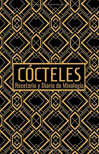 Cócteles: Recetario y Diario de Mixología: pequeño cuaderno para llenar - Tapa blanda