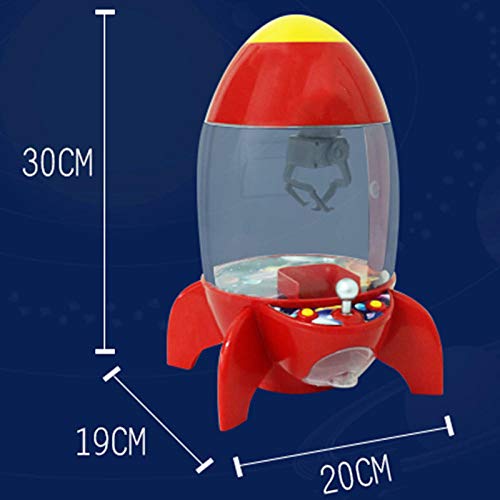 Cohete Candy Collector Desktop de fichas Mini Kids Candy Machine Kids Doll Claw Toy Arcade