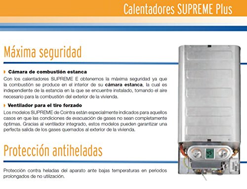 Cointra supreme plus - Calentador gas estanco supreme-11e plus-n, Clasificación energética - A