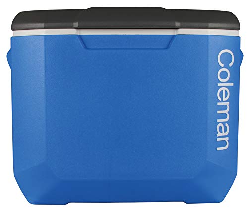 Coleman 3000004944 Performance 60 Qt - Nevera Rígida con Ruedas, Blanco, 56 l, Dimensiones interiores 49 x 34 x 35 cm, Dimensiones exteriores 57 x 44 x 45 cm