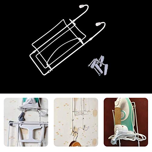 Colgador Universal para Tabla de Planchar y Planchar montado 2 en 1, Soporte para Puerta o Armario, Organizador para Colgar Plancha y Tabla de Planchar eléctrico