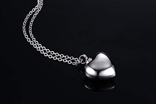 Colgante Desmontable en Forma de corazón de Acero de Titanio Joyería Retro Colgante de Botella de Perfume literario Joyería de Significado Simple Varias Joyas de Tendencia