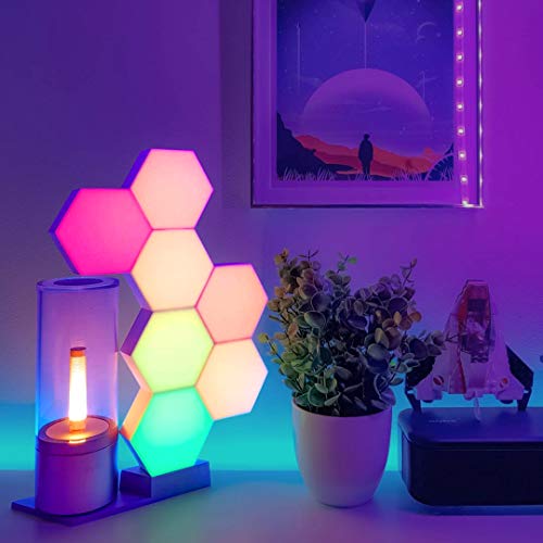 Cololight - Paneles LED (3 unidades, luz de estado de ánimo cambiante con 16 millones de colores RGB), funciona con Alexa y Google Assistant, policarbonato, color blanco