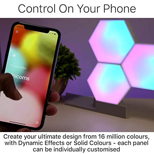 Cololight - Paneles LED (3 unidades, luz de estado de ánimo cambiante con 16 millones de colores RGB), funciona con Alexa y Google Assistant, policarbonato, color blanco