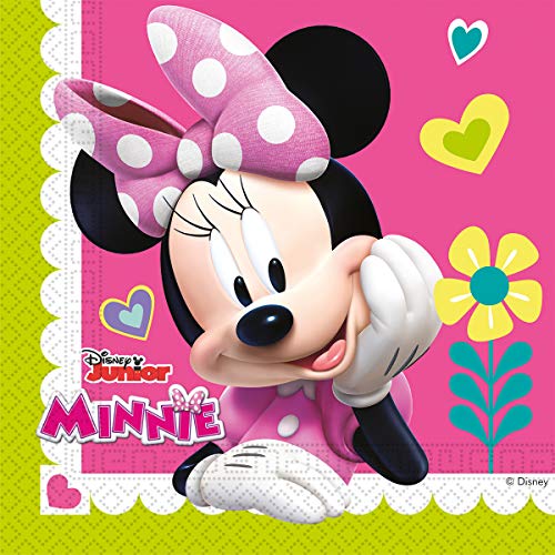 Colorbaby 87864 - Pack 20 Servilletas De Papel Disney Minnie Mouse Para Fiestas