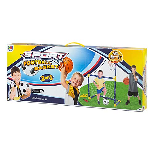 ColorBaby Set 2 en 1 Baloncesto y Fútbol CBtoys (43693)