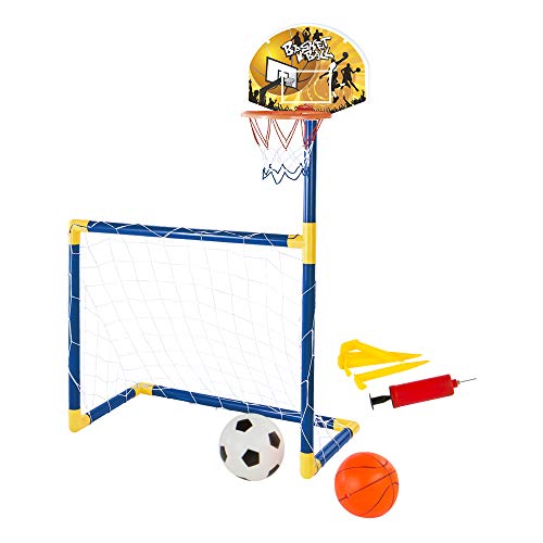 ColorBaby Set 2 en 1 Baloncesto y Fútbol CBtoys (43693)