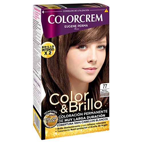 COLORCREM tinte Marrón Glace Claro Nº 77 caja 1 ud