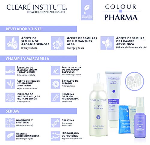 Colour Pharma - Tinte Sin PPD ni Amoniaco, Coloración Antiedad en Crema, Cabello Maduro, 5CH. Chocolate Intenso, Cobertura de Canas Rebeldes, Con Serum Redensificante, T. Dermatológicamentem - 180ml