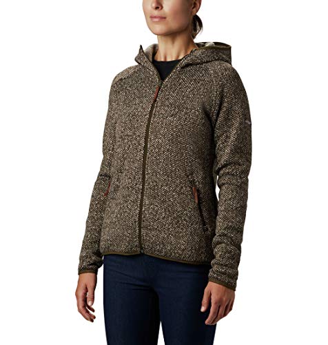 Columbia Chillin, Forro polar con capucha, Mujer , Color: Verde (Olive Green), Talla: L