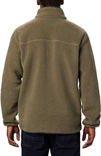 Columbia Rugged Ridge II Chaqueta Sherpa, Hombre, Gris, Negro (Stone Green, Shark), L