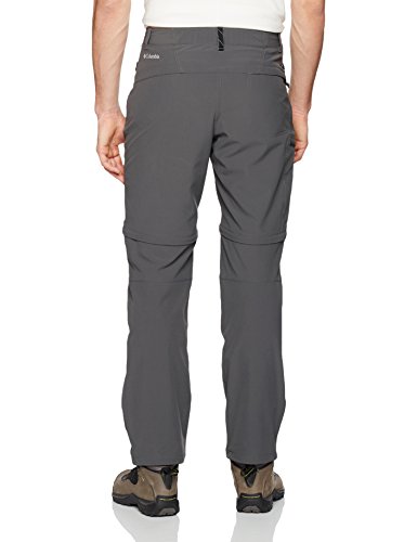 Columbia Triple Canyon Pantalón Desmontable con Protección Solar 50, Hombre, Gris (Grill), W34/L32