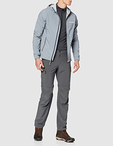 Columbia Triple Canyon Pantalón Desmontable con Protección Solar 50, Hombre, Gris (Grill), W34/L32