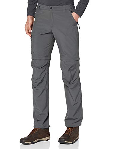 Columbia Triple Canyon Pantalón Desmontable con Protección Solar 50, Hombre, Gris (Grill), W34/L32