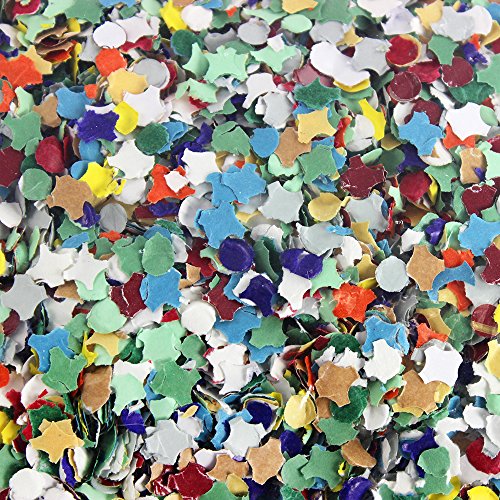 com-four® 1000g Saco de Confeti en Colores Brillantes - Decoraciones para Fiestas, el año Nuevo y cumpleaños - Bolsas de Confeti Multicolor