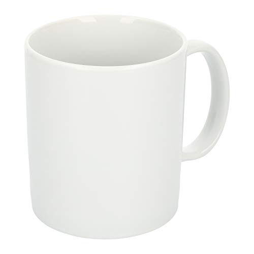 com-four® 4x Taza de café hecha de porcelana - Taza de café en un diseño simple - Cafetera para té y vino caliente - 300 ml por taza