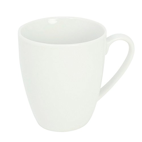 com-four® 4x Taza de café hecha de porcelana - Taza de café también para té y vino caliente - Cafetera en diseño atemporal - 300 ml por taza