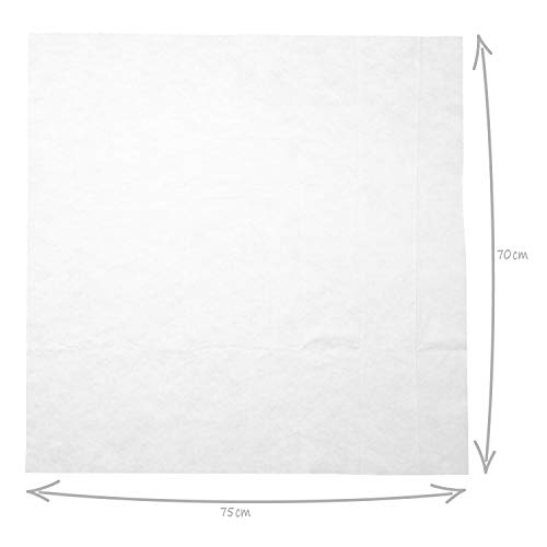 com-four® 5x Gasa de Queso, Tela Filtrante en Blanco, Paño para Filtrar Reutilizable con Alta Resistencia al Desgarro, 75 x 70 cm