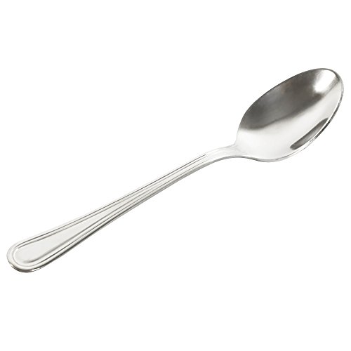 com-four® 6x Cucharas de Té de Acero Inox- Cubierto de Mesa Elegante en Diseño Sencillo- Cucharillas Café - Cucharitas Postre - Juego de Té - 13,7 cm