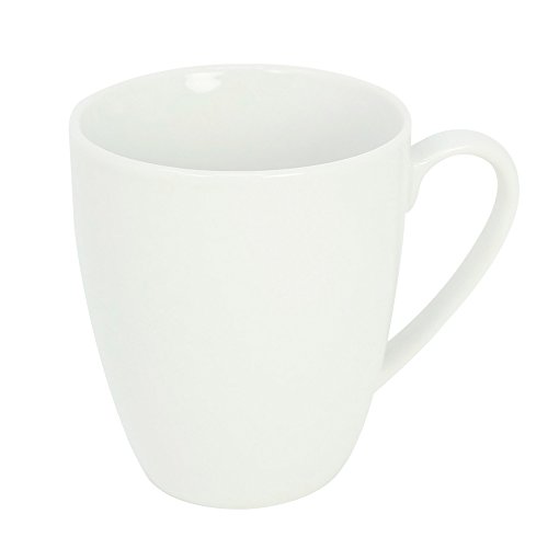 com-four® 8x Tazas de Café de Porcelana - Taza de Desayuno también para Té y Vino Caliente - Taza de Café en Diseño Atemporal - 300 ml por Taza