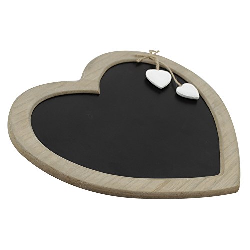 com-four® Placa Conmemorativa en Estilo rústico, Cocina y Placa Conmemorativa en Forma de corazón de Madera con Corazones Decorativos, 30.5 x 27.7 cm (01 Pieza - 30.5 x 27.7 cm)