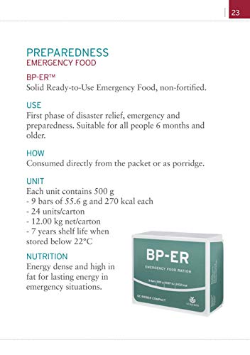 Compact Rieber BP ER Elite Emergency Food Unidad de 500 Gramos Alimentos a Largo Plazo para Exteriores, campamentos, Supervivencia y en situaciones de Crisis (LOT 2020)