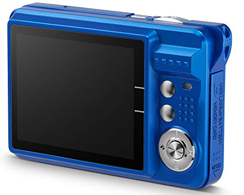 Compactas Cámaras Digitales AbergBest 2.7 LCD Recargable HD Cámara Digital para Estudiantes, niños, Adultos Interior y Exterior (Azul)