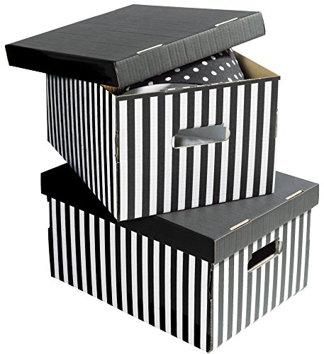 Compactor Set 2 Cajas DE Carton, Negro