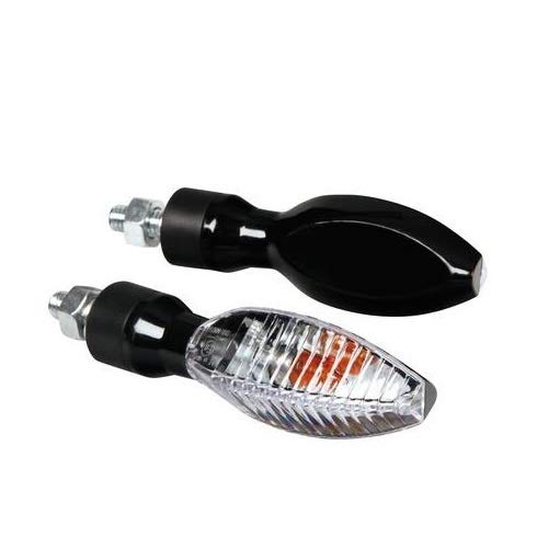 Compatible con Gas EC 250, par de Intermitentes de Bombilla 10 W 90079, lámpara de Color Negro homologadas para Moto de Cristal Blanco luz Naranja