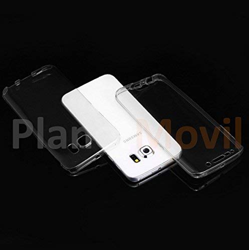 [[ Compatible con SAMSUNG GALAXY S8 ]] [5,8 pulgadas] FUNDA DE SILICONA DELANTERA + TRASERA DOBLE 100% TRANSPARENTE