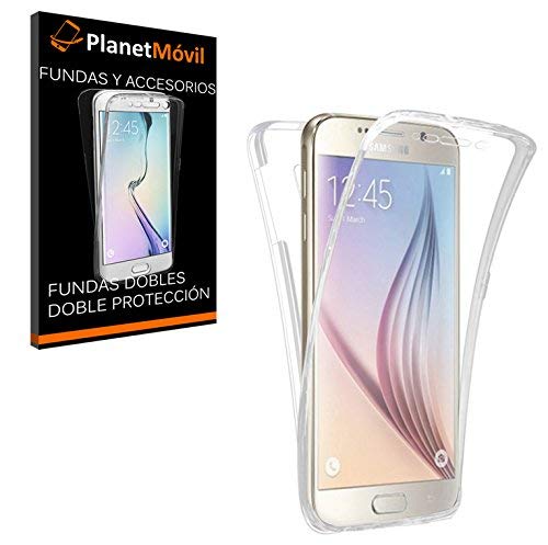 [[ Compatible con SAMSUNG GALAXY S8 ]] [5,8 pulgadas] FUNDA DE SILICONA DELANTERA + TRASERA DOBLE 100% TRANSPARENTE