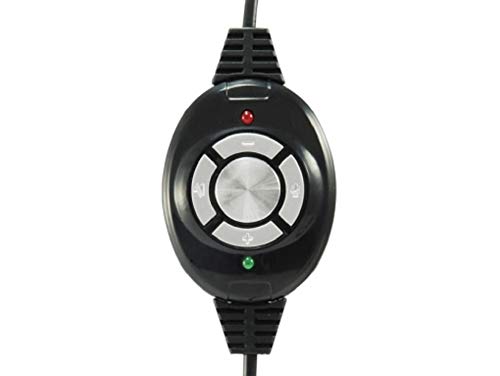 Conceptronic CCHATSTARU2B Binaural Diadema Negro, Rojo - Auriculares con micrófono (PC/Juegos, Binaural, Diadema, Negro, Rojo, Botón, Alámbrico)