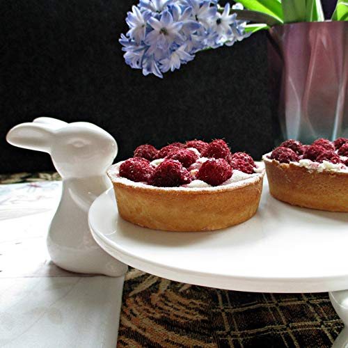 Conejito Bandejas para tartas de cerámica,Platos para postre Bandeja Cake Stand (3 Conejito)