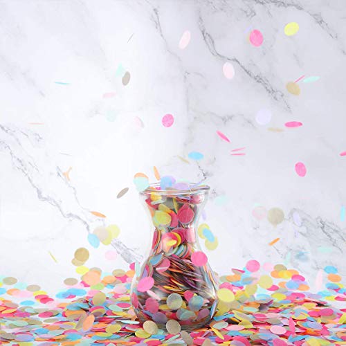 Confeti, con colores mezclados, toallas de papel redondas para decoración de bodas, cumpleaños, fiestas