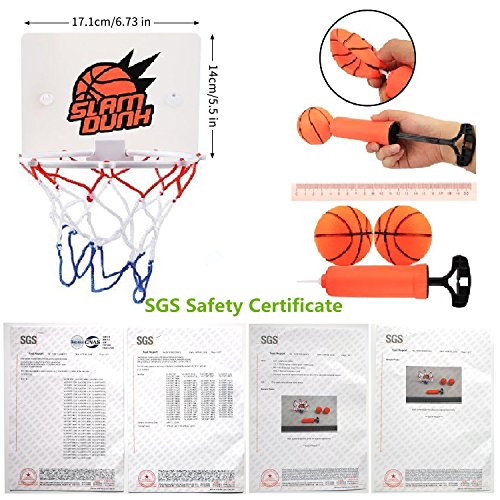 Congerate Slam Dunk Camera Bagno Toilette Ufficio Desktop Mini Pallacanestro Decompresso Giocattolo Giocattolo Gadget Giocattolo per l'educazione Kid e Basket Amatori