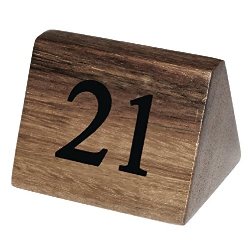 Conjunto de 10 números de mesa de madera del 21 – 30 para restaurante