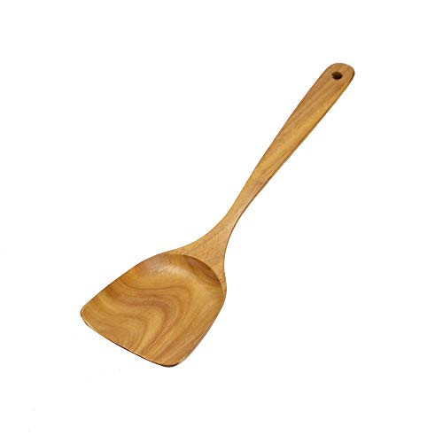 Conjunto de 7 utensilios de teca | Juegos de utensilios de cocina | Cucharas de madera resistentes a las rozaduras | Utensilios de cocina de estilo japonés | M&W