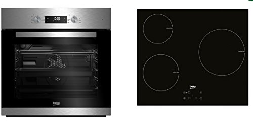 Conjunto de Horno multifunción + Placa de inducción Beko BSE22341X