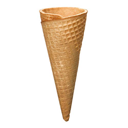 Cono de Helado | 130xØ50mm | 48 pieza | para 1-2 cucharadas de helado: gofres crujientes de helado en las mejores heladerías | Cucuruchos