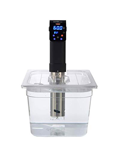 Contenedor de policarbonato Sous Vide con tapa de corte personalizado para adaptarse a la olla iVide Sous Vide, 11.6 Litre, 1