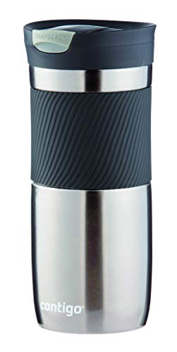 Contigo Vaso Termico Byron Snapseal, Termo Café, Taza de Viaje en acero inoxidable, Vaso Termo antigoteo, Copa con Tapa fácil de limpiar sin BPA, 470 ml