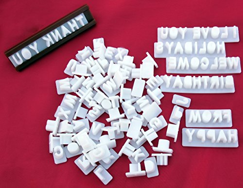 Cookie Imprinter - Customizable Alphabet Cookie Cutters Set with Separate Letter Stamp and Treat Bags - Create Personalized Messages by Cookie Imprinter