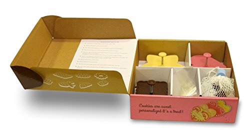 Cookie Imprinter - Customizable Alphabet Cookie Cutters Set with Separate Letter Stamp and Treat Bags - Create Personalized Messages by Cookie Imprinter