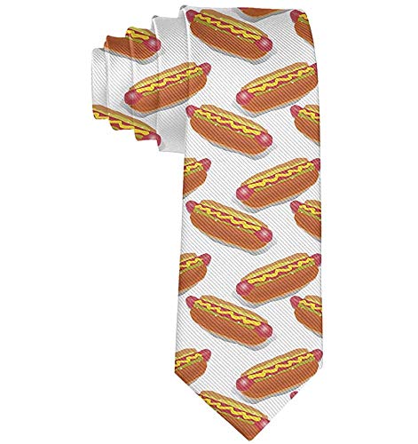 Cool Hot Dog Necktie para hombres Corbatas Negocios