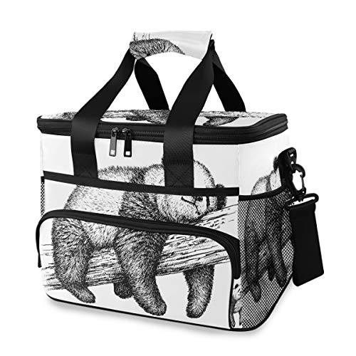 Cooler Box Lunch Bag Ice Pack Men Picnic Portable Cute Animal Panda Bear Bandolera