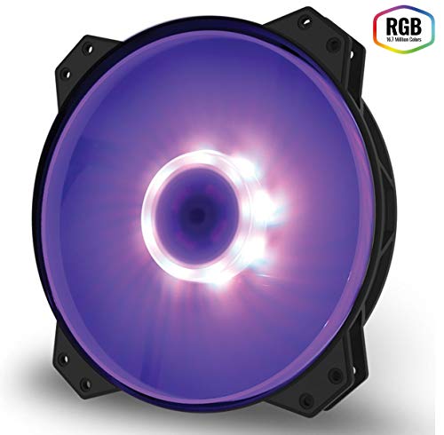 Cooler Master Mf200R RGB - Ventilador de Caja, Color Negro