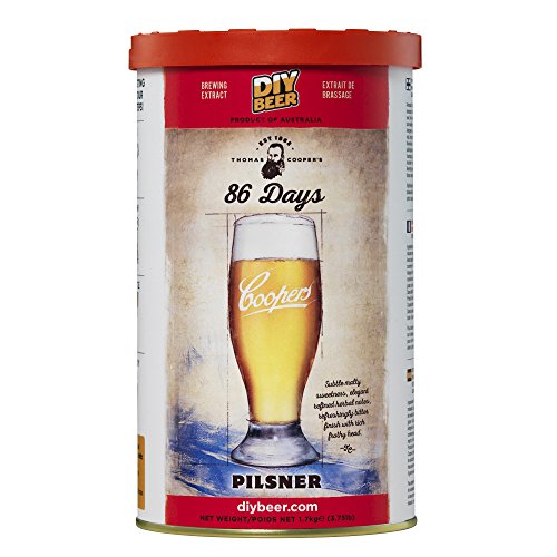 Coopers 86 de malta pilsen preparado día de la cerveza Pilsener kg 1,7 caseras